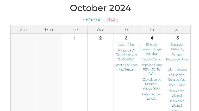 Feature image for Monthly Calendar plugin display events